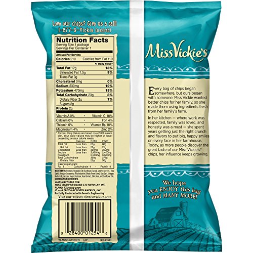 Miss Vickies Sea Salt &Amp; Vinegar Flavored Kettle Cooked Potato C