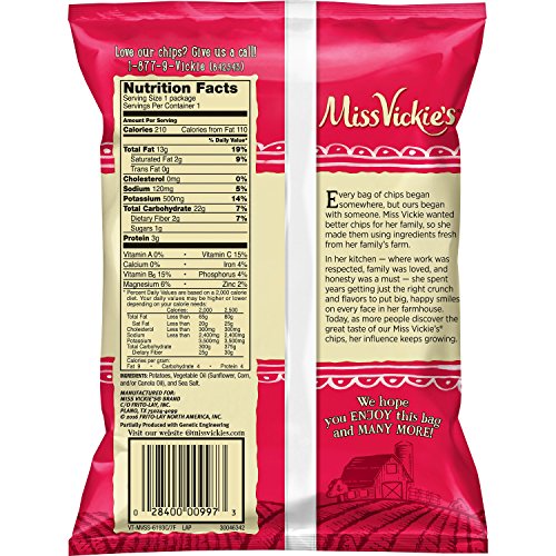 Miss Vickies Sea Salt Flavored Kettle Cooked Potato Chips, 1.37
