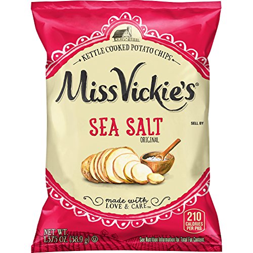 Miss Vickies Sea Salt Flavored Kettle Cooked Potato Chips, 1.37