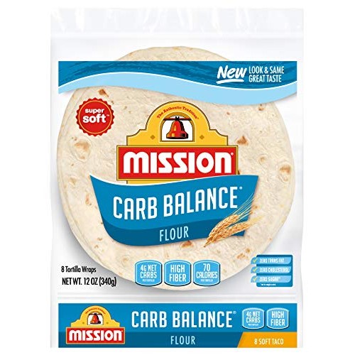 Mission Carb Balance Soft Taco Flour Tortillas | Low Carb, Keto