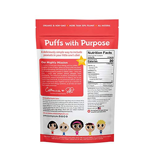 Mission Mightyme Organic Proactive Peanut Puffs For Babies &Amp; Kid Mission Mightyme Organic Proactive Peanut Puffs For Babies &Amp; Kid