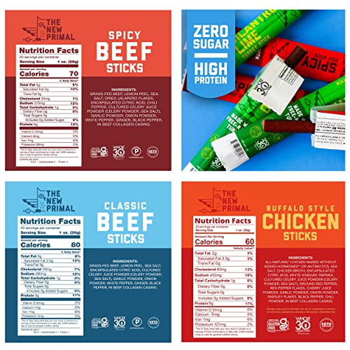 Chomps Beef Sticks, Nicks Stick, The New Primal Beef Sticks – Pa...