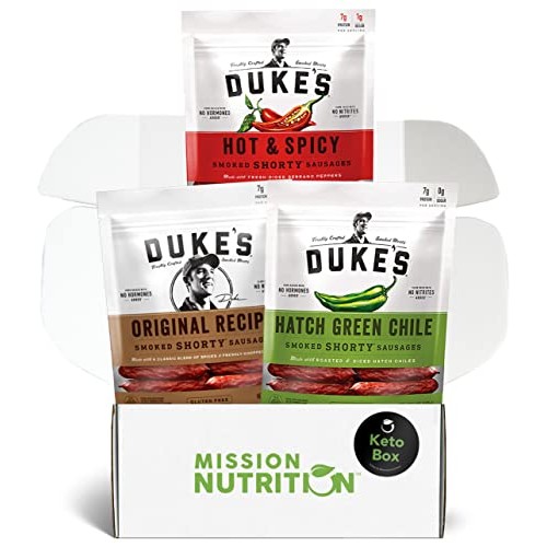 Dukes Shorty Sausages, Smoked Sticks - Low Sugar, Low Carb, High...