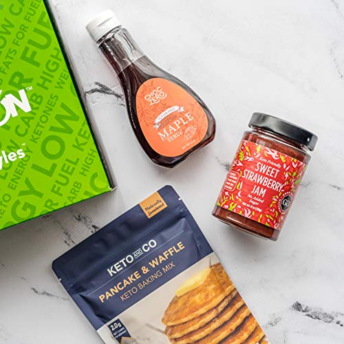 Keto &Amp; Co Pancake Mix, Choczero Sugar-Free Maple Syrup, Good Goo