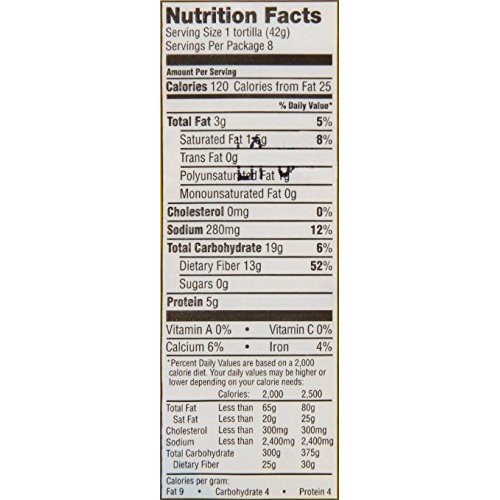 Mission Low Carb Soft Taco Flour Tortillas 12Oz./8 Ct. Pack Of