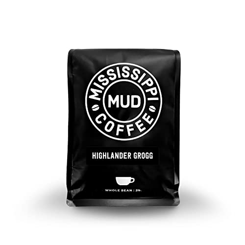 Mississippi Mud Highlander Grogg, 2 LB Bag, Whole Bean Coffee Me...