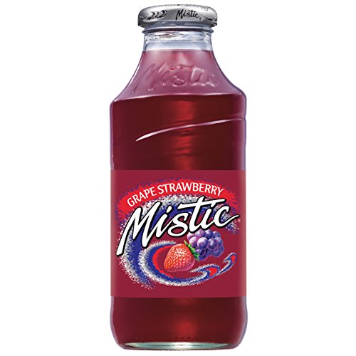 Mistic Grape Strawberry Juice, 16 Fl Oz 12 Glass Bottles Mistic Grape Strawberry Juice, 16 Fl Oz 12 Glass Bottles