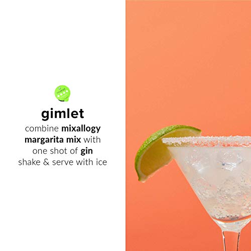 Mixallogy Powdered Margarita Cocktail Mix &Amp; Mini Shaker Set - 6