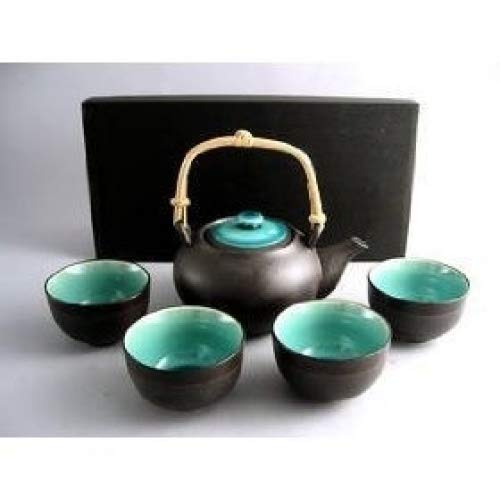Japanese Ocean Blue Five Piece Teaset