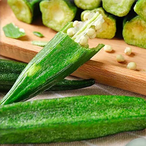 Mkostlich Dried Okra Chips, 2 Packs Freeze Dried Okra, Dehydrati... Mkostlich Dried Okra Chips, 2 Packs Freeze Dried Okra, Dehydrati...