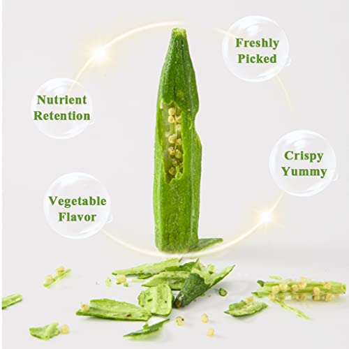 Mkostlich Dried Okra Chips, 2 Packs Freeze Dried Okra, Dehydrati... Mkostlich Dried Okra Chips, 2 Packs Freeze Dried Okra, Dehydrati...