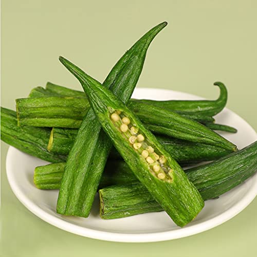 Mkostlich Dried Okra Chips, 2 Packs Freeze Dried Okra, Dehydrati... Mkostlich Dried Okra Chips, 2 Packs Freeze Dried Okra, Dehydrati...