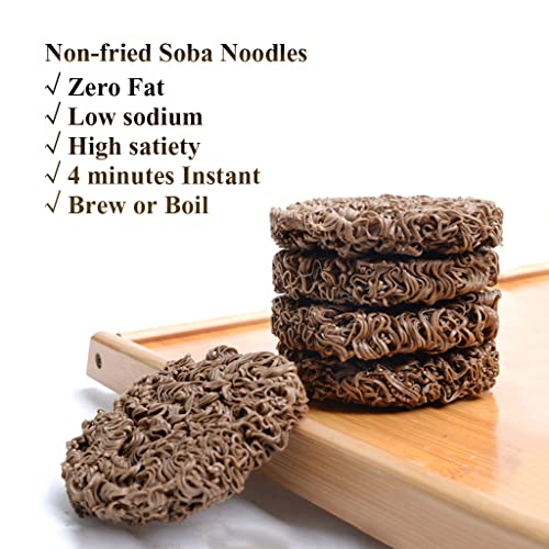 Mkostlich Soba Noodles, Healthy Asian Ramen, Non-Fried Instant N...