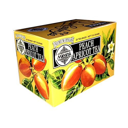 Mlesna Peach Apricot Ceylon Tea in 25 Tea Bags 1