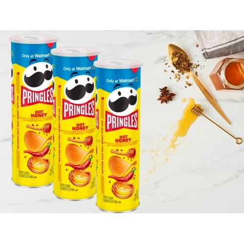 Limited Edition Hot Honey Pringles Potato Crisps Chips| Reusable...