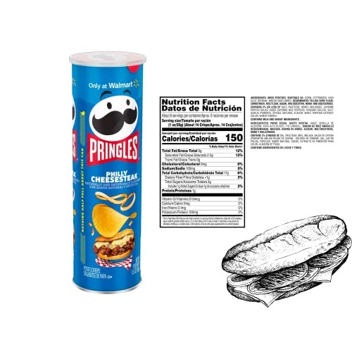 Limited Edition Philly Cheesesteak Pringles Potato Crisps Chips|...