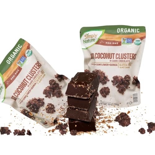 Simply Nature Keto Coconut Clusters in Dark Chocolate | Pumpkin ...