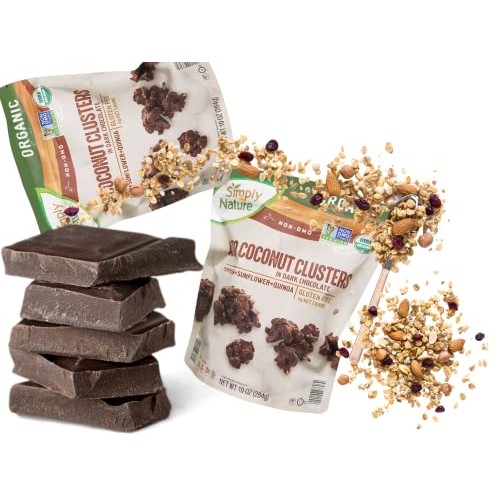 Simply Nature Keto Coconut Clusters in Dark Chocolate | Pumpkin ...