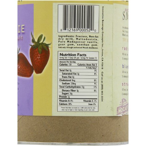 Mocafe Madagascar Vanilla Smoothie Mix, 3-Pound Tin Instant Frap