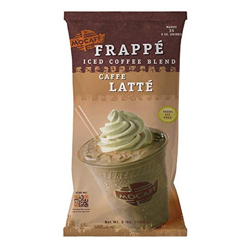 MOCAFE Frappe Caffe Latte Ice Blended Coffee, 3-Pound Bag Instan...