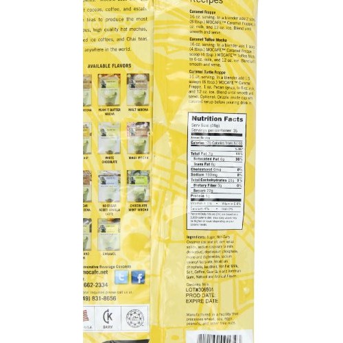 Mocafe Frappe Caramel Ice Blended Coffee, 3-Pound Bag Instant Fr