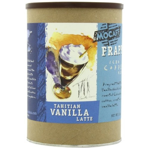 Mocafe Frappe Tahitian Vanilla Latte, Ice Blended Coffee, 3-Poun