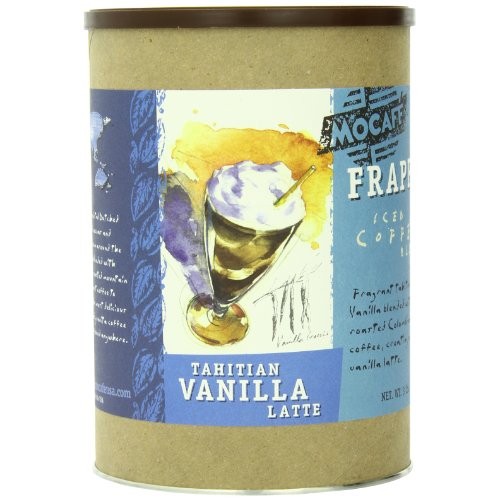 Mocafe Frappe Tahitian Vanilla Latte, Ice Blended Coffee, 3-Poun