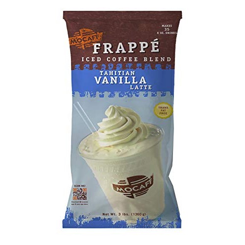 MOCAFE Frappe Tahitian Vanilla Latte Ice Blended Coffee, 3-Pound...
