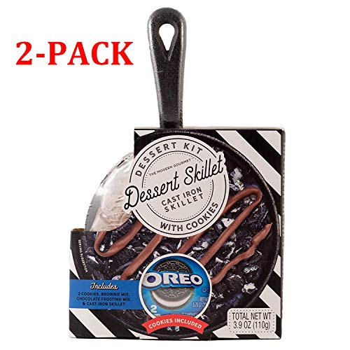 Mini Oreo Cookie Dessert Pizza | Includes Individual-Size Cast I