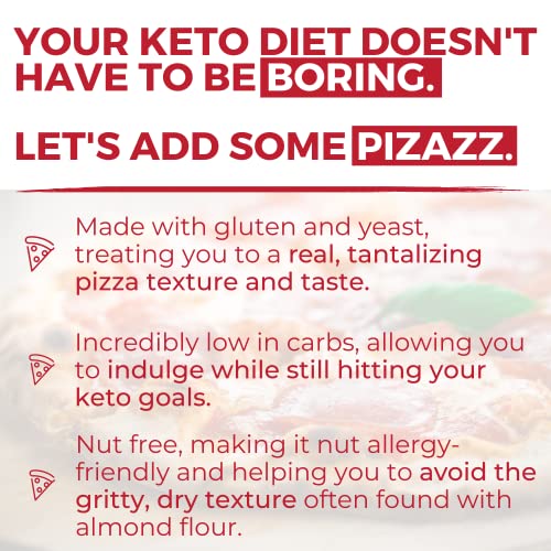 Keto Pizza Crust - Low Carb and Keto Friendly - Only 1g Net Carb...