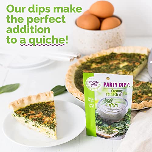 Molly and You Creamy Spinach and Dill Party Dip Mix Pack of 3 ...