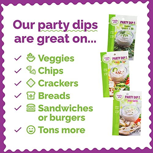 Molly and You Creamy Spinach and Dill Party Dip Mix Pack of 3 ...