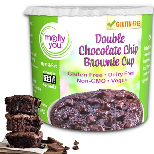 Molly And You Double Chocolate Chip Gluten-Free Brownie Cup Pac...