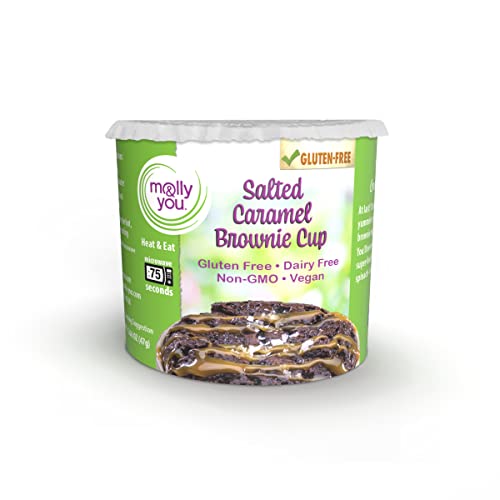 Molly and You Salted Caramel Gluten-Free Brownie Cup Pack Of 6...