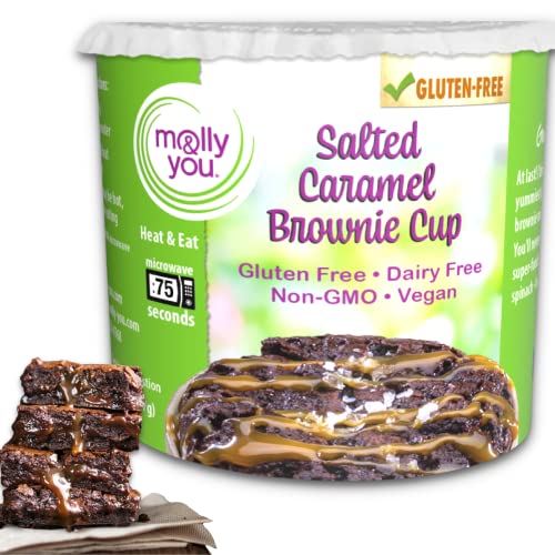 Molly and You Salted Caramel Gluten-Free Brownie Cup Pack Of 6...