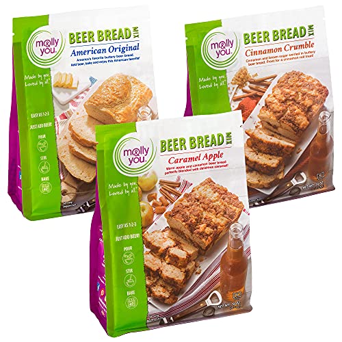 Molly & You Sweet Beer Bread Mix Variety Pack Pack of 3 - A Qu...