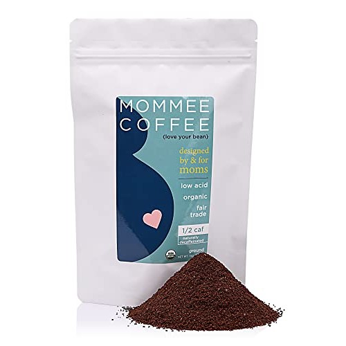 Mommee Coffee - Half Caff, Low Acid Coffee | Ground, Organic | F