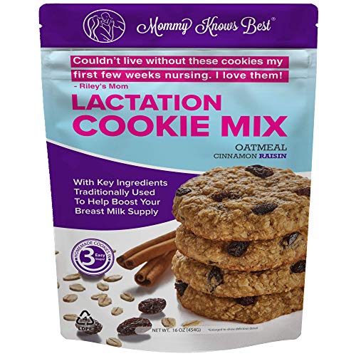 Lactation Cookies Mix Breastfeeding Supplement Oatmeal Cinnamon