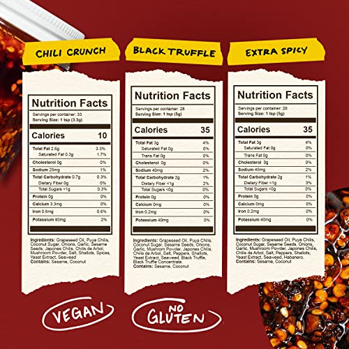 Momofuku Chili Crunch Variety Pack by David Chang, 3 Pack 5.3 O...