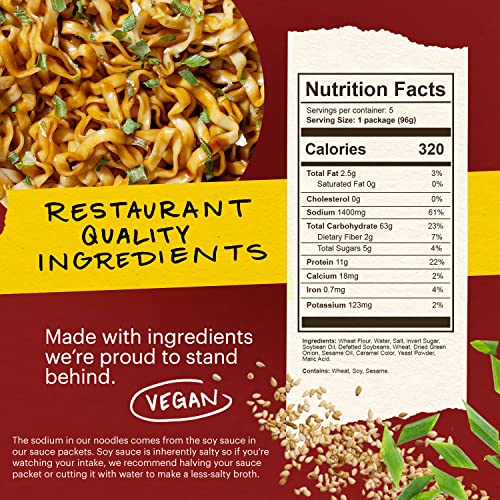Momofuku Soy & Scallion Ramen Noodles by David Chang, 5 Servings...