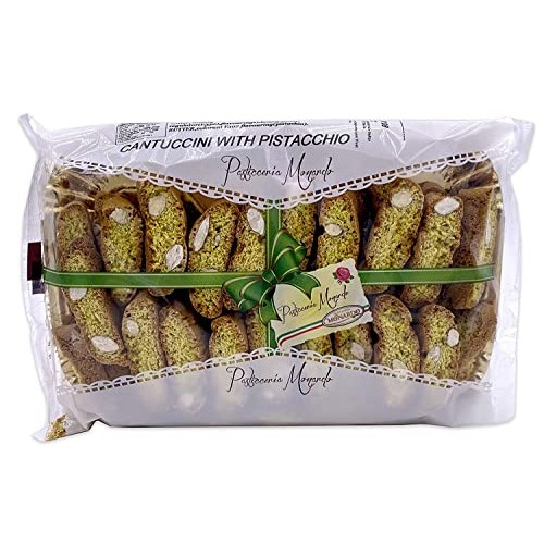 Monardo Pistacchio Almond Biscotti | Cantuccini with Pistacchio ...