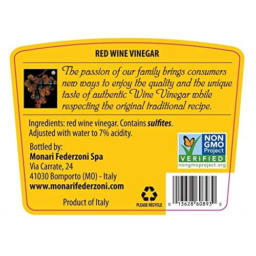 Monari Federzoni Red Wine Vinegar, 16.9 Oz