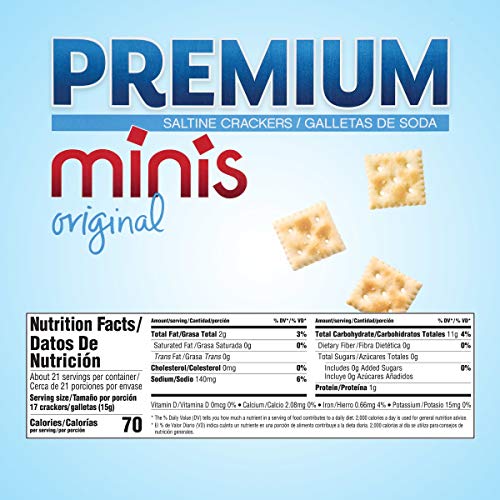 Premium Original Mini Saltine Crackers, 11 Oz