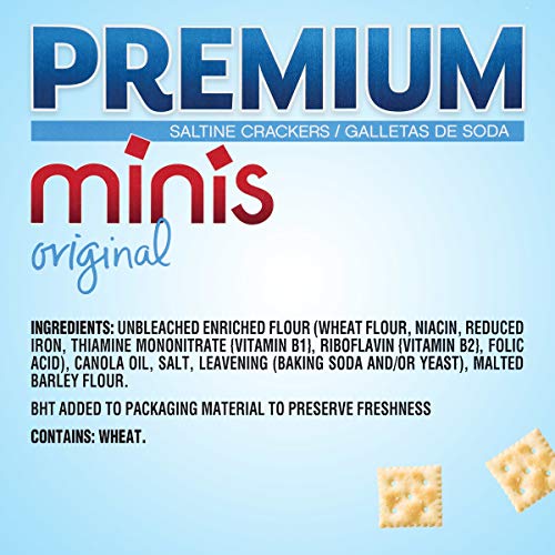 Premium Original Mini Saltine Crackers, 11 Oz