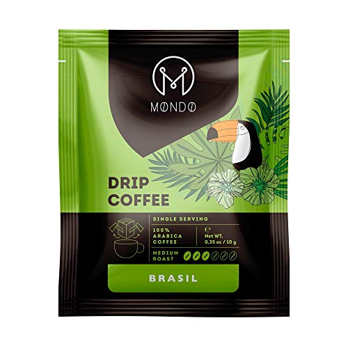 Mondo Single-Serve Pour Over Coffee Dripper, Medium Roast, 100%