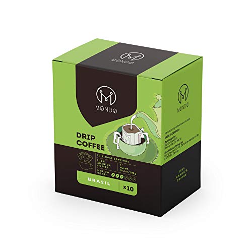 Mondo Single-Serve Pour Over Coffee Dripper, Medium Roast, 100%