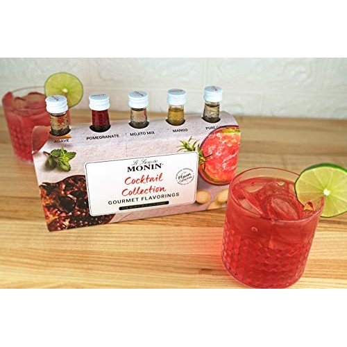 Monin - 5 Flavor Classic Cocktail Collection: Pomegranate, Mojit