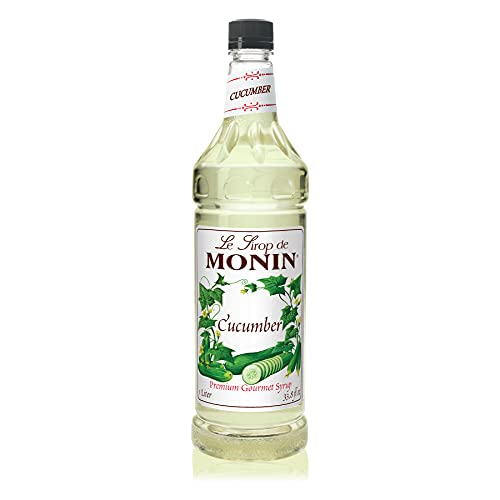 Monin - Cucumber Syrup, Refreshing Sweetness, Natural Flavors, G Monin - Cucumber Syrup, Refreshing Sweetness, Natural Flavors, G