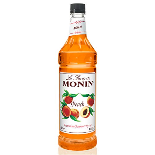 Monin - Peach Syrup, Fresh And Juicy Flavors, Great For Iced Tea