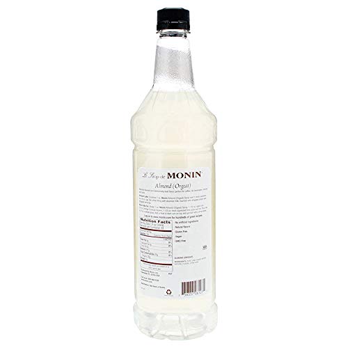 Monin - Almond Syrup, Sweet And Rich Nutty Aroma, Natural Flavor